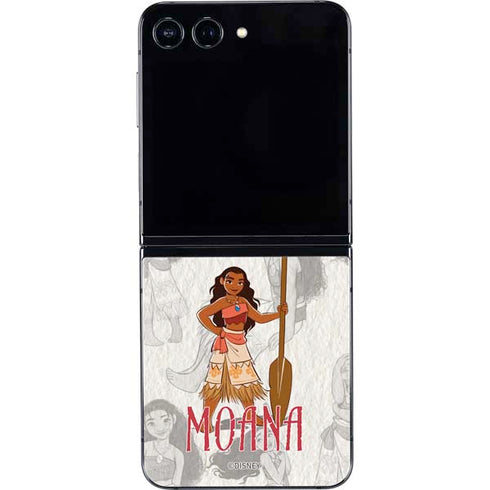 Disney Princess Moana Pattern Galaxy Z Flip5 5G Skin
